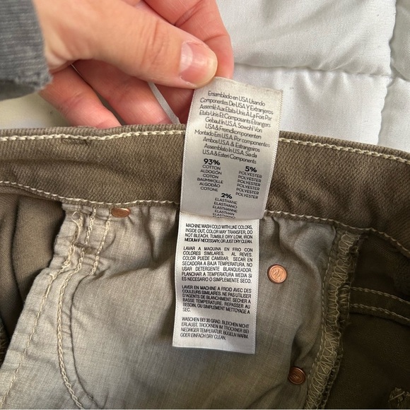 Mother High Waisted Rascal Ankle Step Fray jeans Capers 27 - Picture 13 of 16